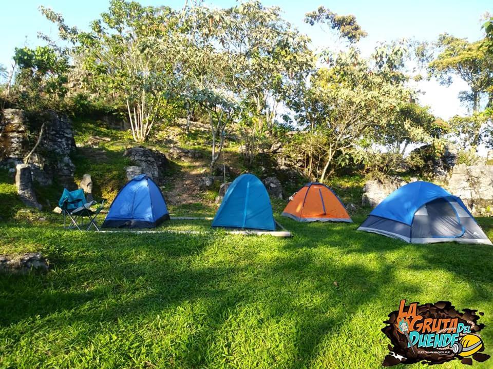 Camp La Gruta Del Duende 호텔 Cuetzalán del Progreso 외부 사진
